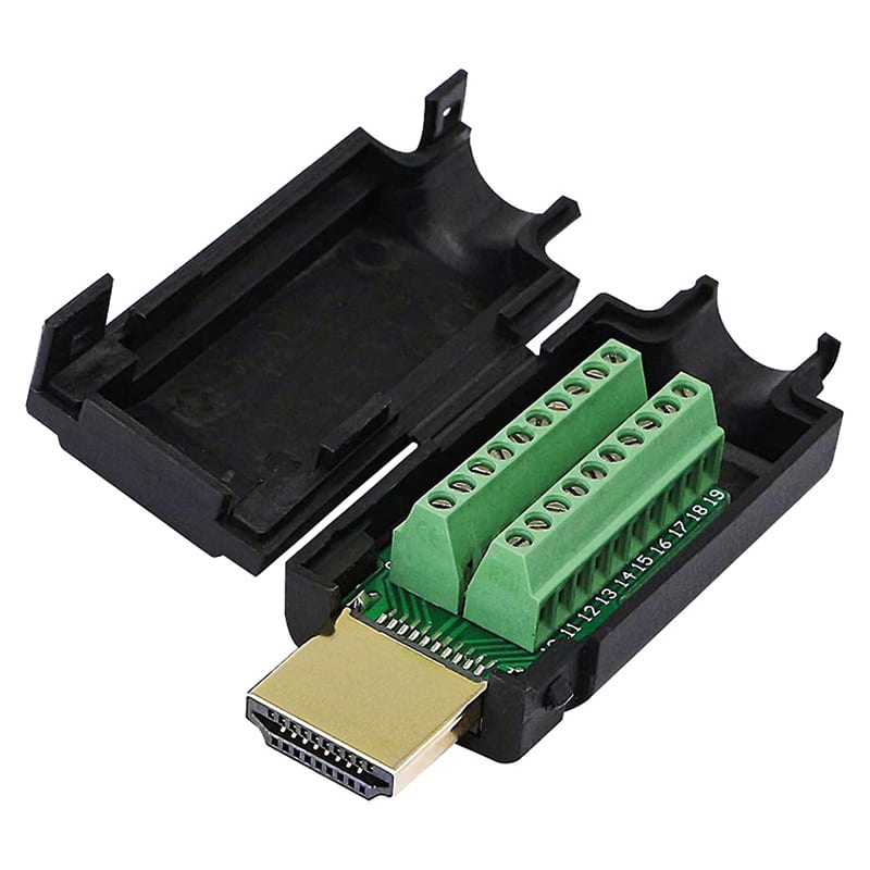 ELCART DISTRIBUTION - CONNETT. HDMI2.0 19P PIN MORSETTO
