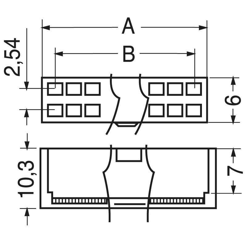 ELCART DISTRIBUTION - CONNET. FEMMINA INS. DIRETTA 40 P