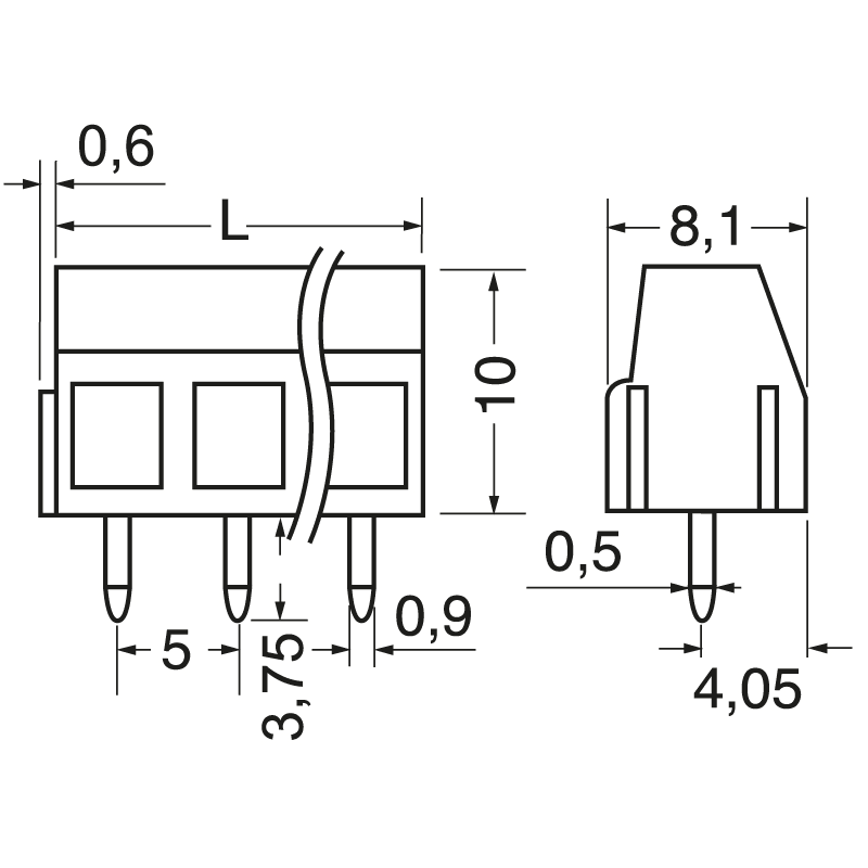 ELCART DISTRIBUTION - MORSETTO CAR. P. 5 3VIE    H.10