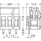 ELCART DISTRIBUTION - MORSETTO CAR. P. 5 2VIE H.17,5