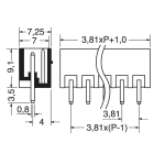 ELCART DISTRIBUTION - MORSETTO EURO P MAS. P.3,81 8VIE