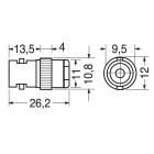 ELCART DISTRIBUTION - PRESA VOL. BNC 50 OHM UG89 STAND.