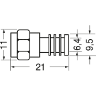 ELCART DISTRIBUTION - SPINA F A CRIMPARE PER CAVO 5MM
