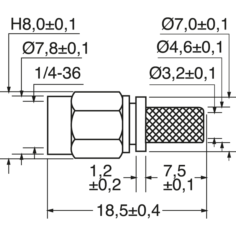 ELCART DISTRIBUTION - SPINA VOL. SMA REVERSE RG58/U 053402500