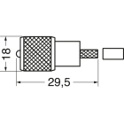 ELCART DISTRIBUTION - SPINA VOLANTE PL259 CRIMP.X RG58U