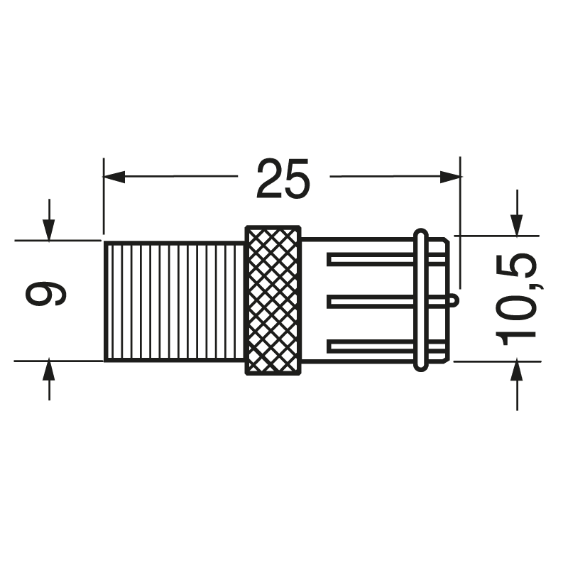 ELCART DISTRIBUTION - ADATTATORE F RAPIDO - PRESA F