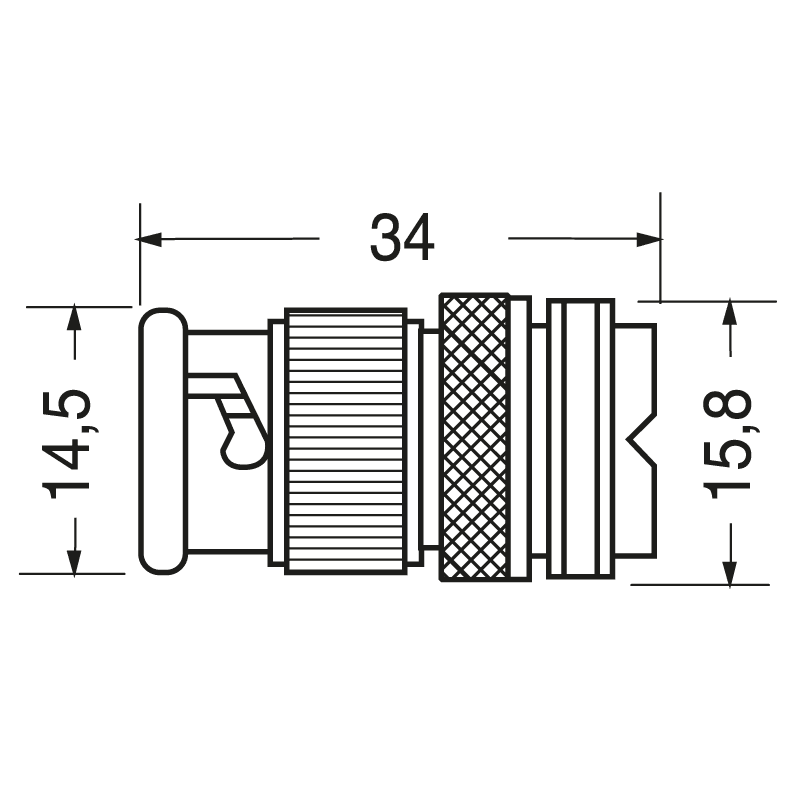 ELCART DISTRIBUTION - ADATT. PRESA UHF-SP. BNC UG255 ST