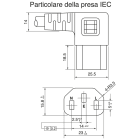 ELCART DISTRIBUTION - CAVO ALIM. SCK/C13 90^DX 3X0,75 2