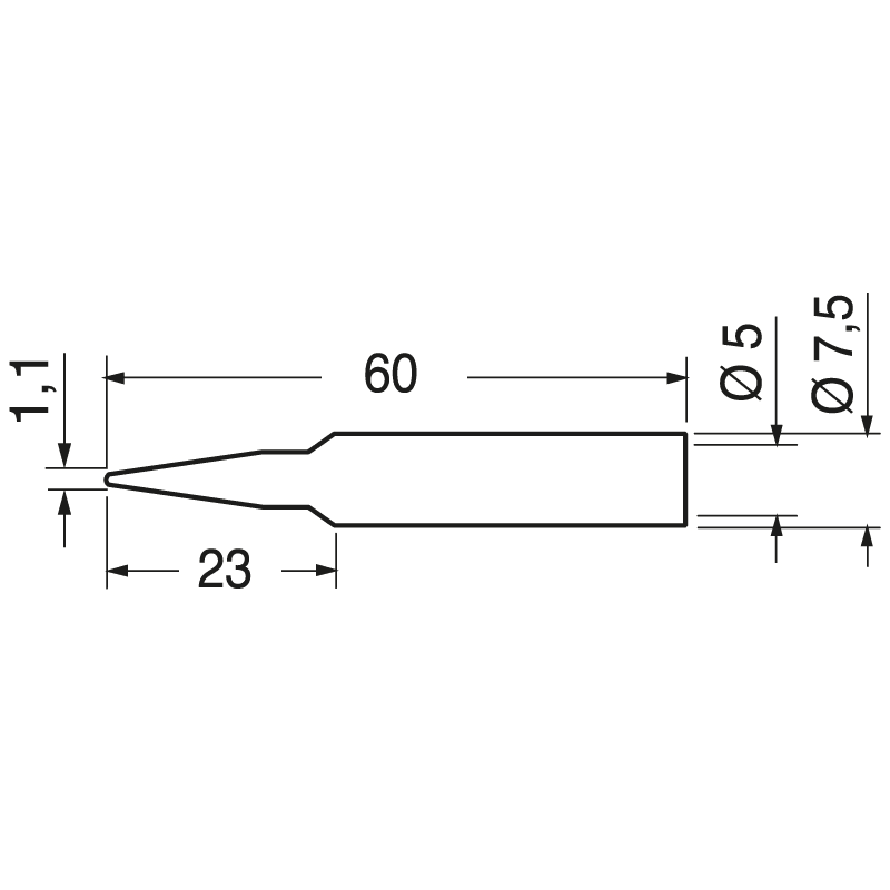 ELCART DISTRIBUTION - 0172BD PUNTA PENNA ERSADUR 1.1MM