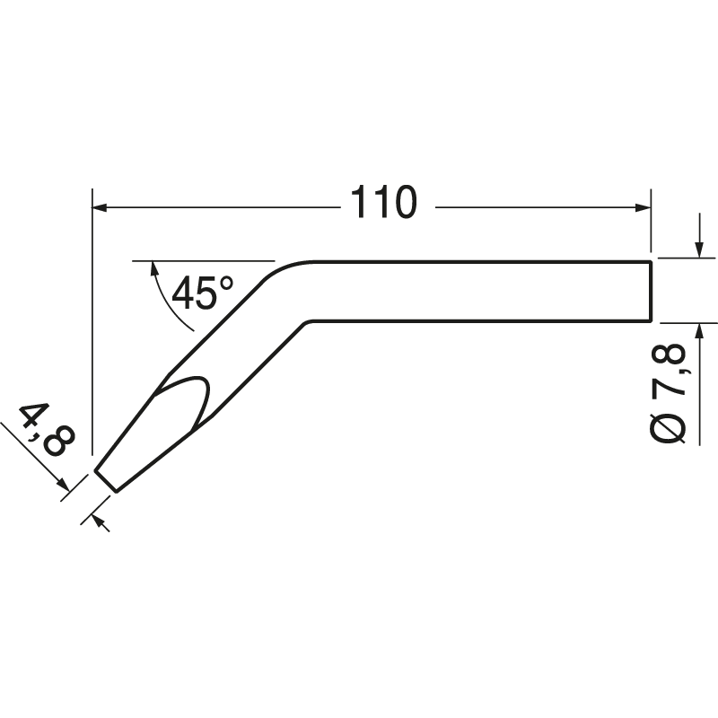 ELCART DISTRIBUTION - 0082JD PUNTA SCALPELLO ANG 4.8MM