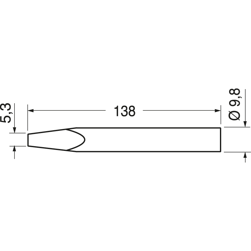 ELCART DISTRIBUTION - 0152KD PUNTA SCALPELLO ERSA 5.3MM