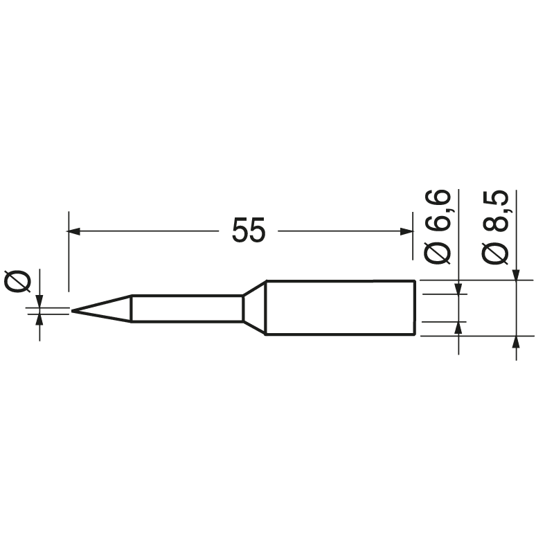 ELCART DISTRIBUTION - 0832SDLF PUNTA ERSA 0.8MM