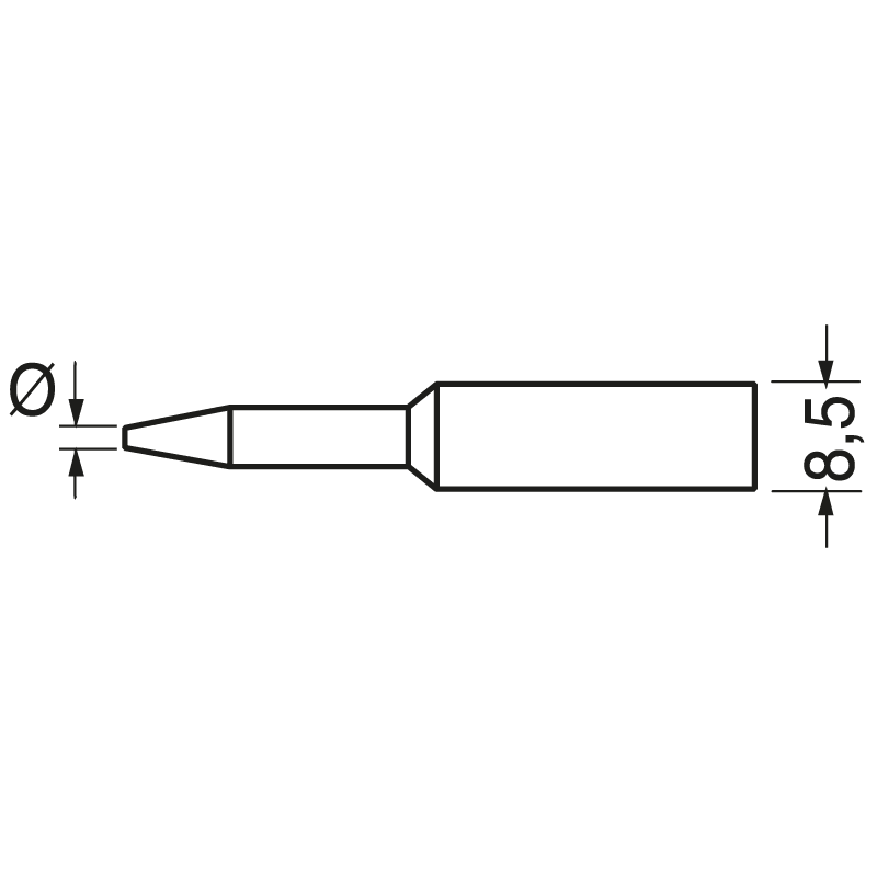 ELCART DISTRIBUTION - 0832CDLF PUNTA SCALPELLO 2.2MM LF