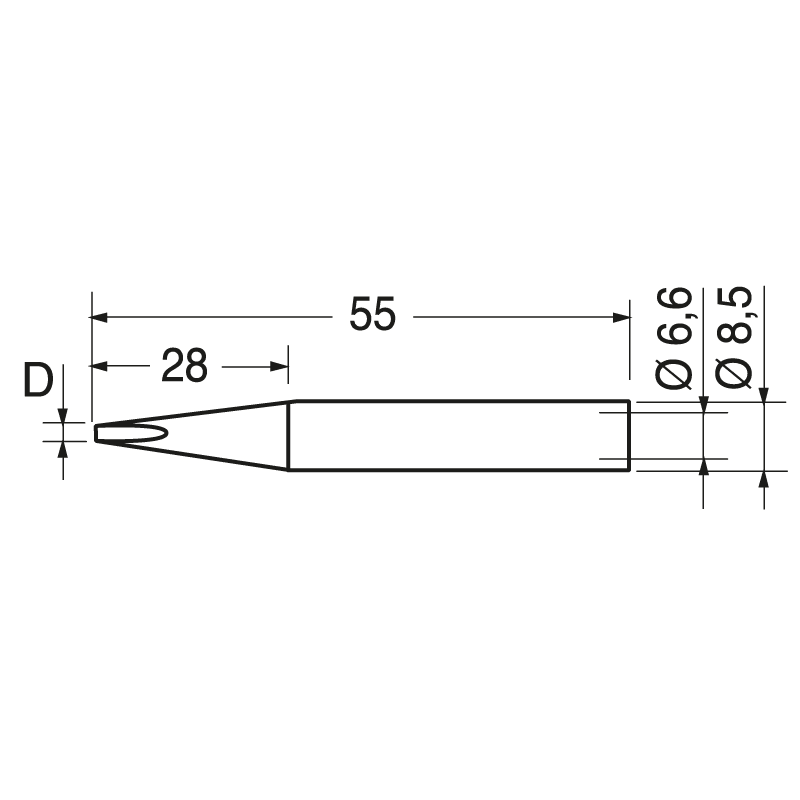 ELCART DISTRIBUTION - 0842ED PUNTA ERSA 3.2MM