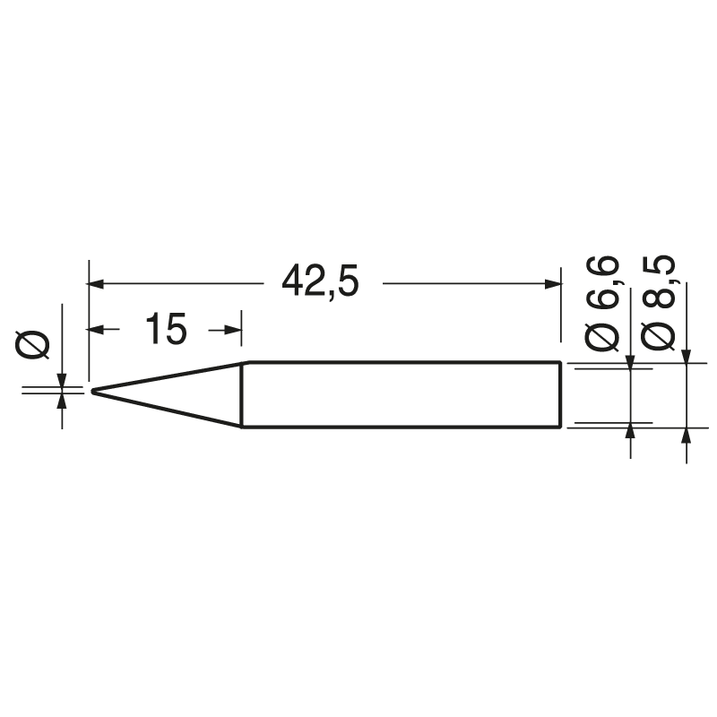 ELCART DISTRIBUTION - 0842SDLF PUNTA ERSA 0.8MM