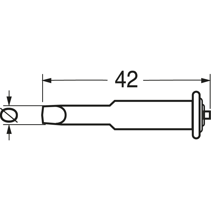 ELCART DISTRIBUTION - 0G072AN PUNTA PENNA 3.20MM INDIP