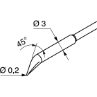 ELCART DISTRIBUTION - 0462SDLF002 PUNTA MATITA CURVA2MM