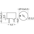 ELCART DISTRIBUTION - BUZZER MAGNETICO 12MM 1,5VDC 75DB