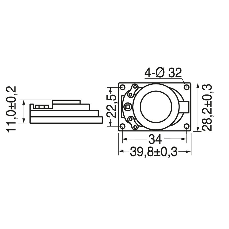 ELCART DISTRIBUTION - SPEAKER NEODIMIO 28X40MM 2W 8OHM