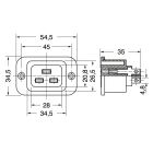ELCART DISTRIBUTION - PRESA PAN. TRIP. C19 CON FORI