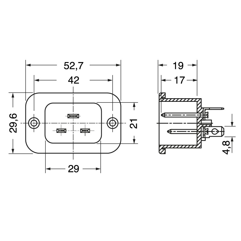 ELCART DISTRIBUTION - SPINA PAN. TRIP. C20 CON FORI