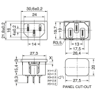 ELCART DISTRIBUTION - SPINA PANN. AUTOBLOCC. CEE 2,5MM