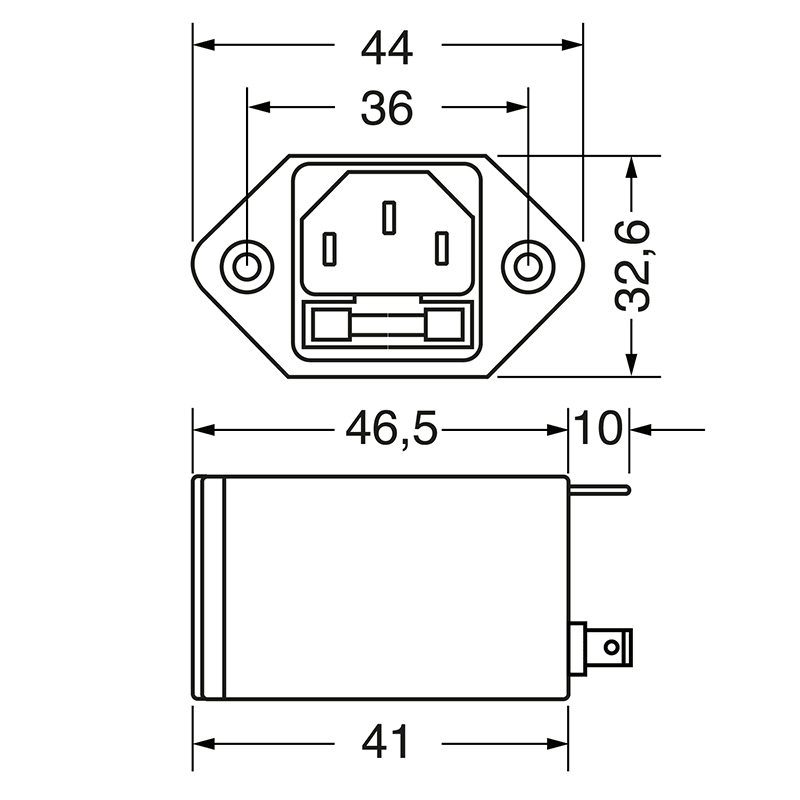 ELCART DISTRIBUTION - SPINA TRIP.CON FILTRO PORTAFUSIB