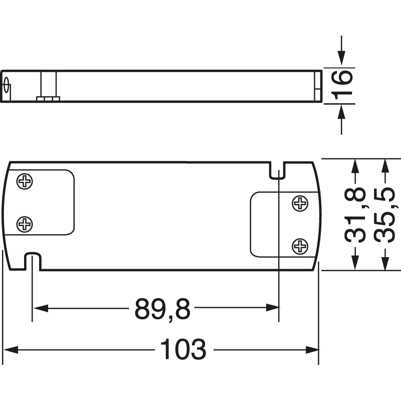 ELCART DISTRIBUTION - LED DRIVER 15W 12VCC MORSETTI