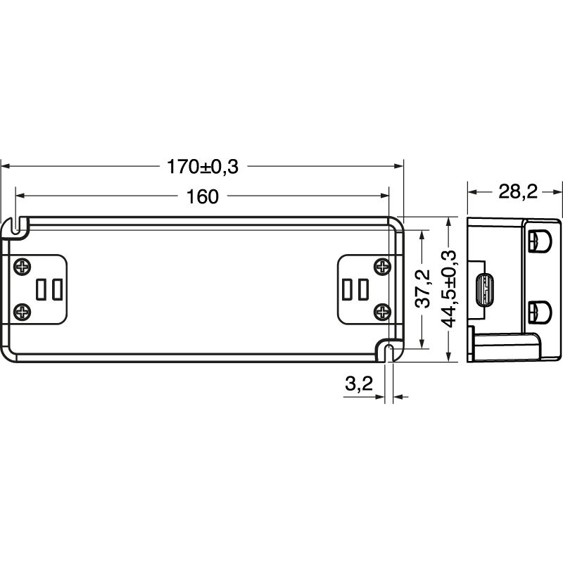 ELCART DISTRIBUTION - LED DRIVER SLIM 60W 12VCC