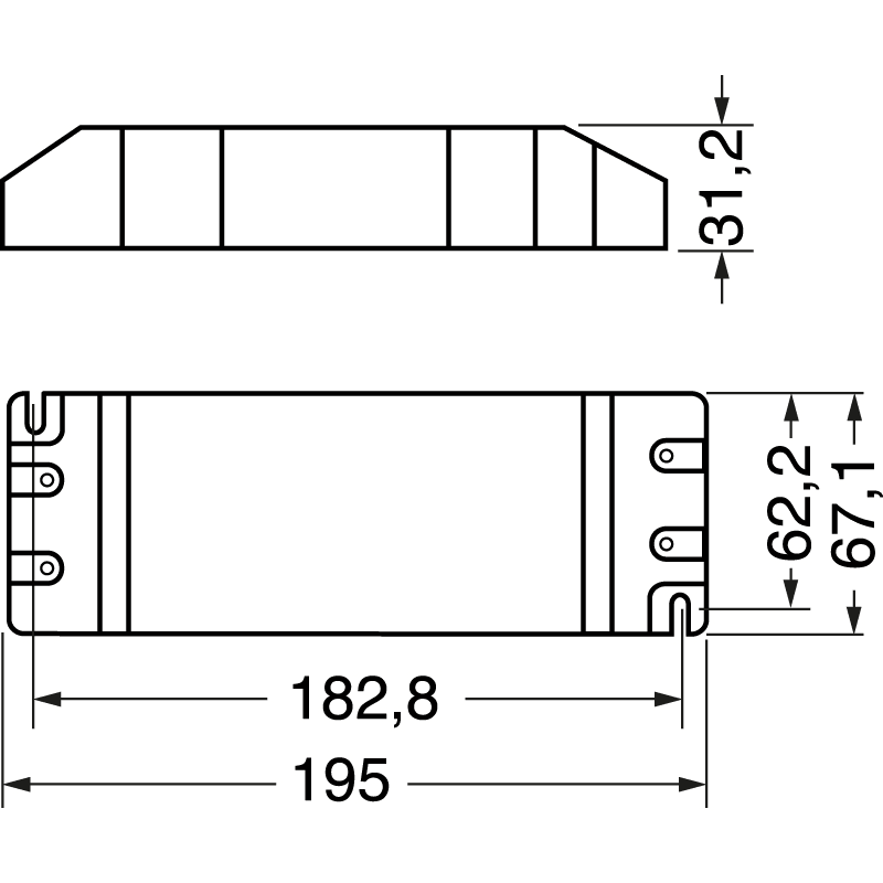 ELCART DISTRIBUTION - LED DRIVER SLIM 132W 12VCC