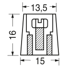 ELCART DISTRIBUTION - MANOP.COMPON.A MANDR.15X16 NERA