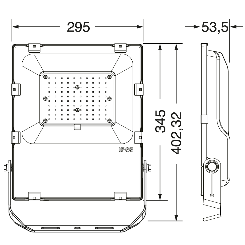 ELCART DISTRIBUTION - PROIET.LED ESTE.RGBWW/W 100W IP65