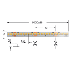 ELCART DISTRIBUTION - STRISCIA LED 34W/MT BCC 24V IP20