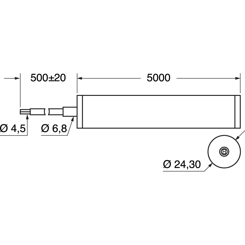 ELCART DISTRIBUTION - 360^ NEON 14W/M 24V BC IP65 CRI90