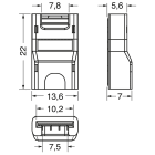 ELCART DISTRIBUTION - 4PZ CONN.CLIP STRIP-WIRE RGB 5A