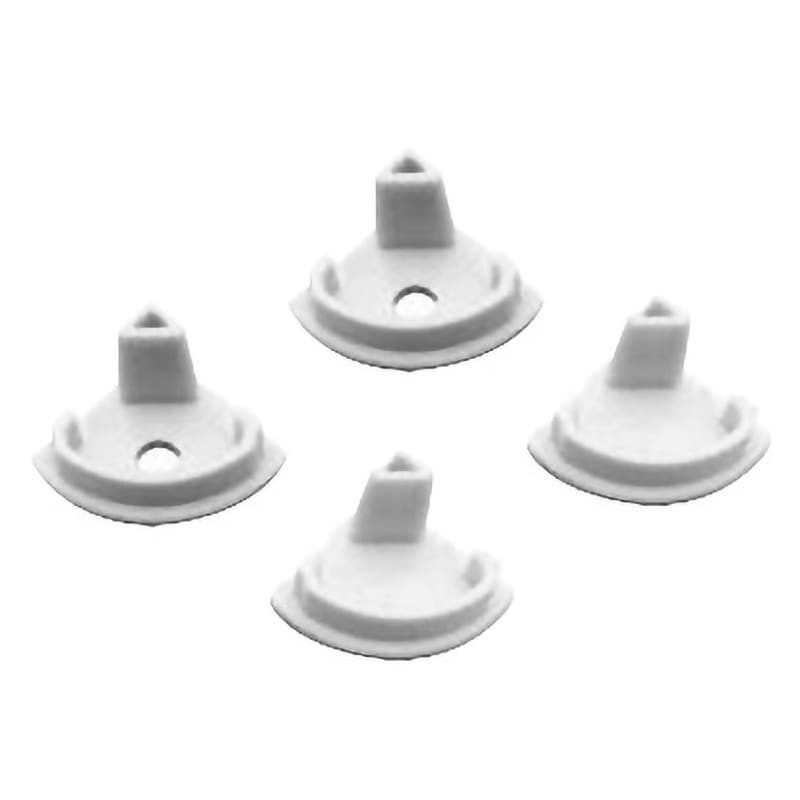 ELCART DISTRIBUTION - KIT 4 TAPPI PROFILO ANGOLO NERO
