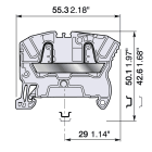 ELCART DISTRIBUTION - 1SNK708020R0000 MORSETTO ZK6 BLU