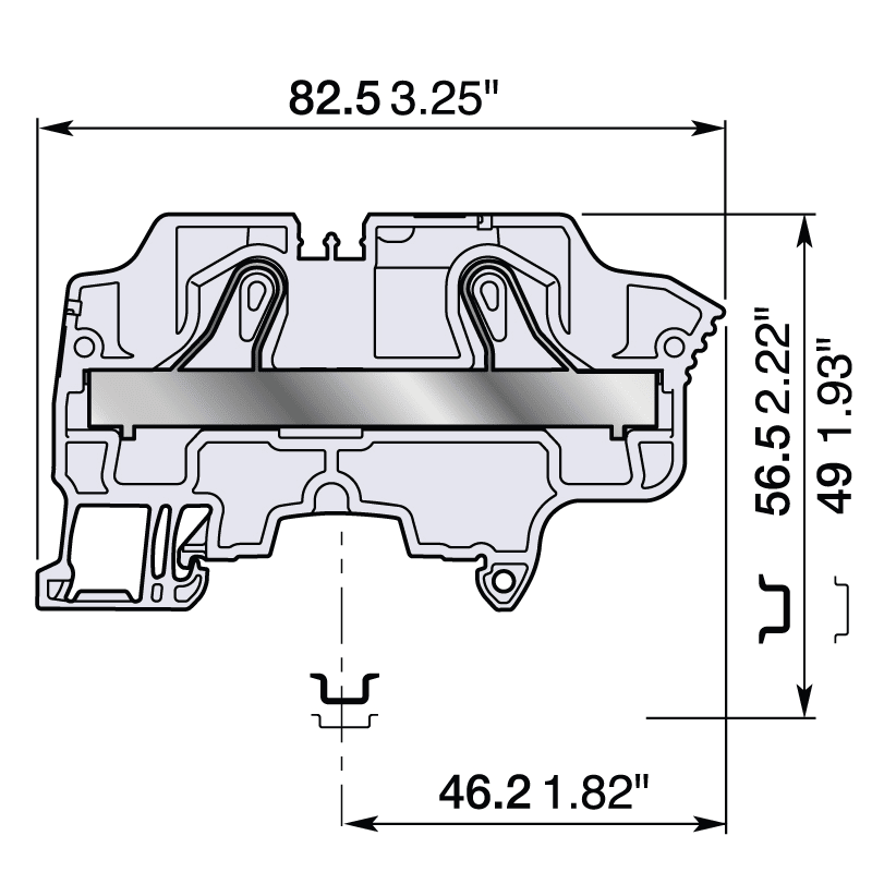 ELCART DISTRIBUTION - 1SNK710010R0000 MORSETTO ZK10GREY