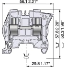 ELCART DISTRIBUTION - 1SNK512010R0000 MORSETTO ZS25GREY 250204000
