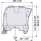 ELCART DISTRIBUTION - 1SNK516011R0000 MORSETTO ZS50GREY