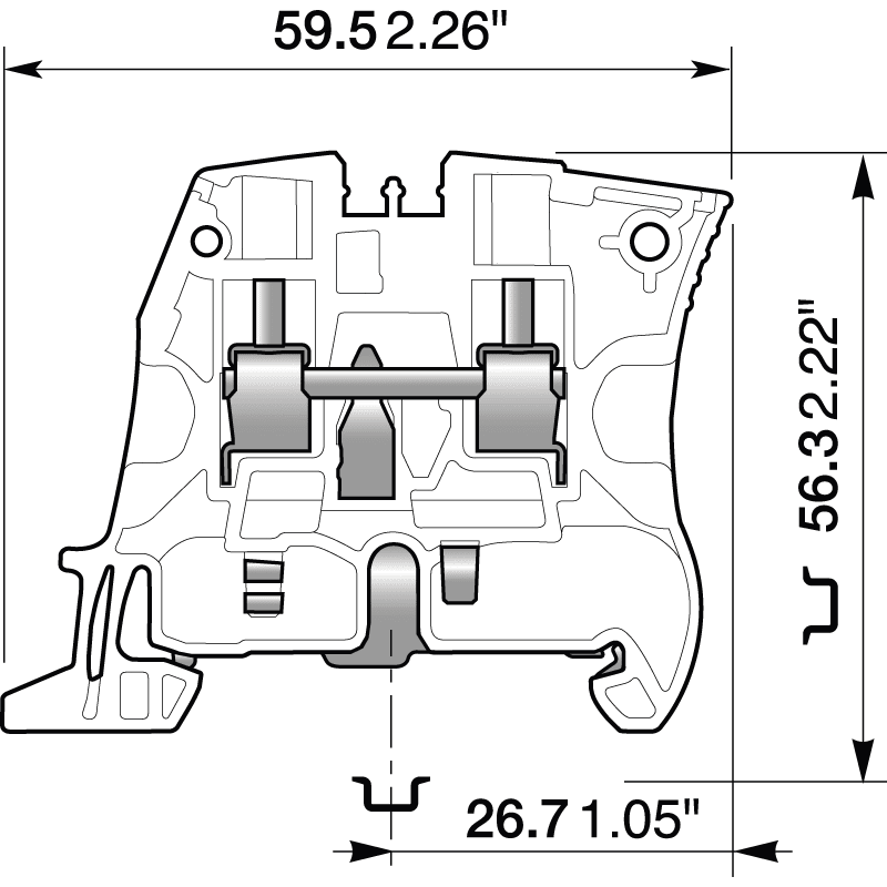 ELCART DISTRIBUTION - 1SNK508150R0000 MORSETTO ZS10-PE