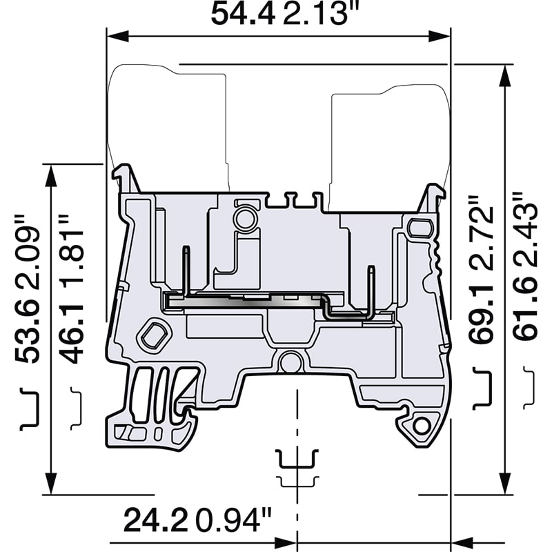 ELCART DISTRIBUTION - 1SNK805016R0000 MORSETTO ZD2.5-11 250300000