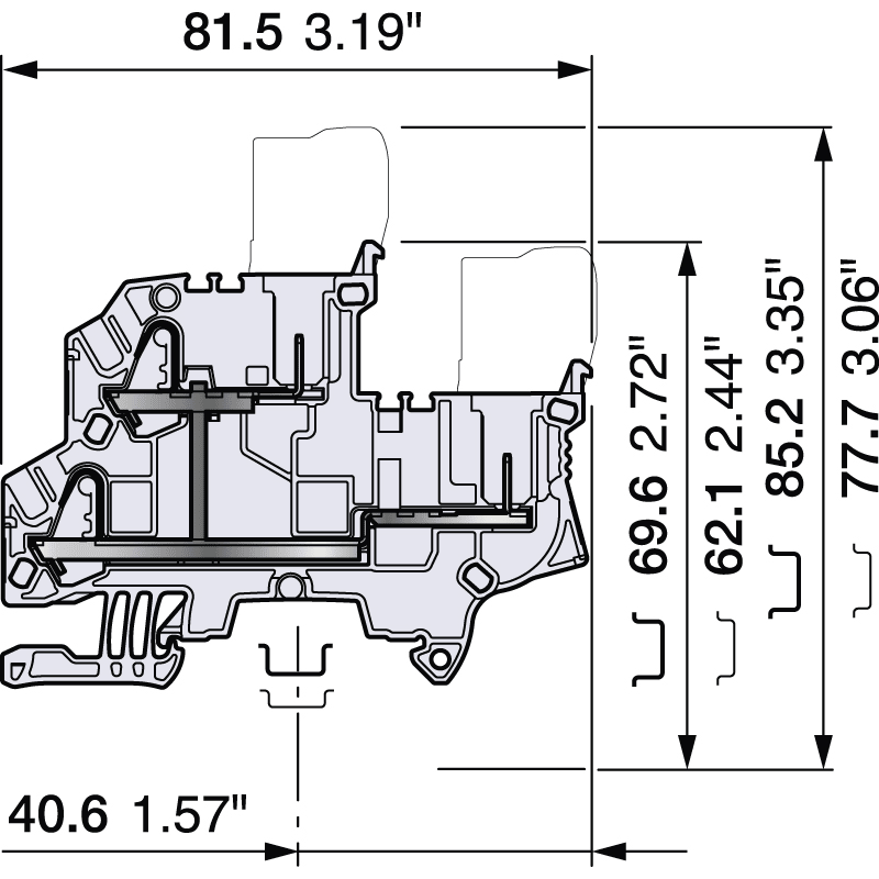 ELCART DISTRIBUTION - 1SNK805250R0000 MORS.ZDK2.5-D1-PE