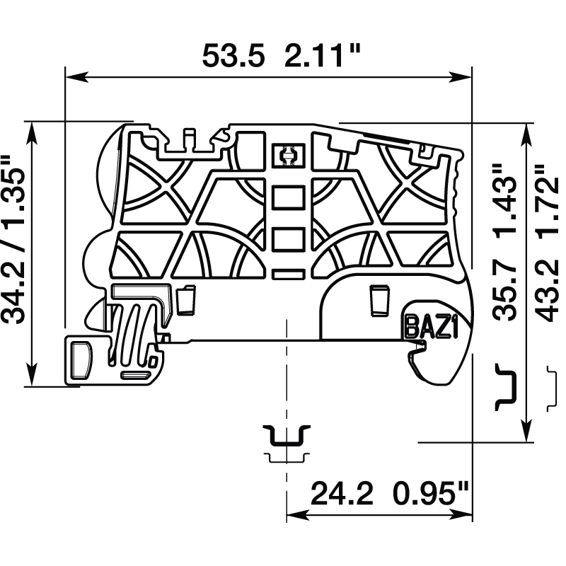 ELCART DISTRIBUTION - 1SNK900002R0000 BLOCCHETTO BAZ1