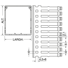 ELCART DISTRIBUTION - 1SET411018R0000 CANALINA 60X60MM