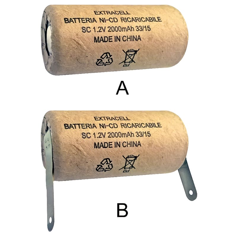 ELCART DISTRIBUTION - BAT.NI-CD SC 1,2V 2AH C-TER.CART.