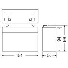 ELCART DISTRIBUTION - BATTERIA RIC.PIOMBO 6V 12,0 AH