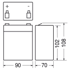 ELCART DISTRIBUTION - BATTERIA RIC.PIOMBO 12V 4,5 AH