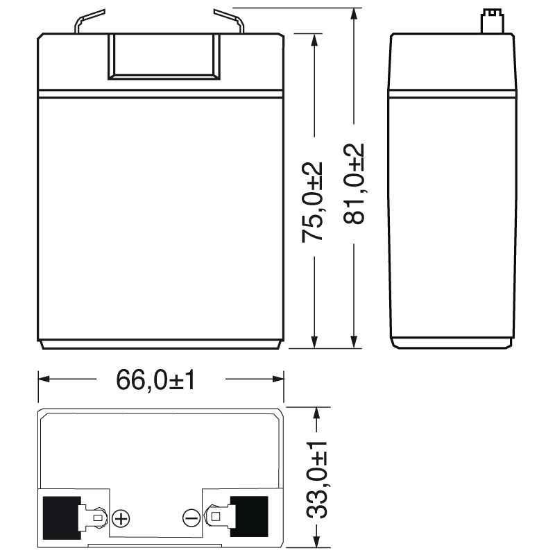 ELCART DISTRIBUTION - BATT.EXTRACELL PB 4V 3AH PLUS