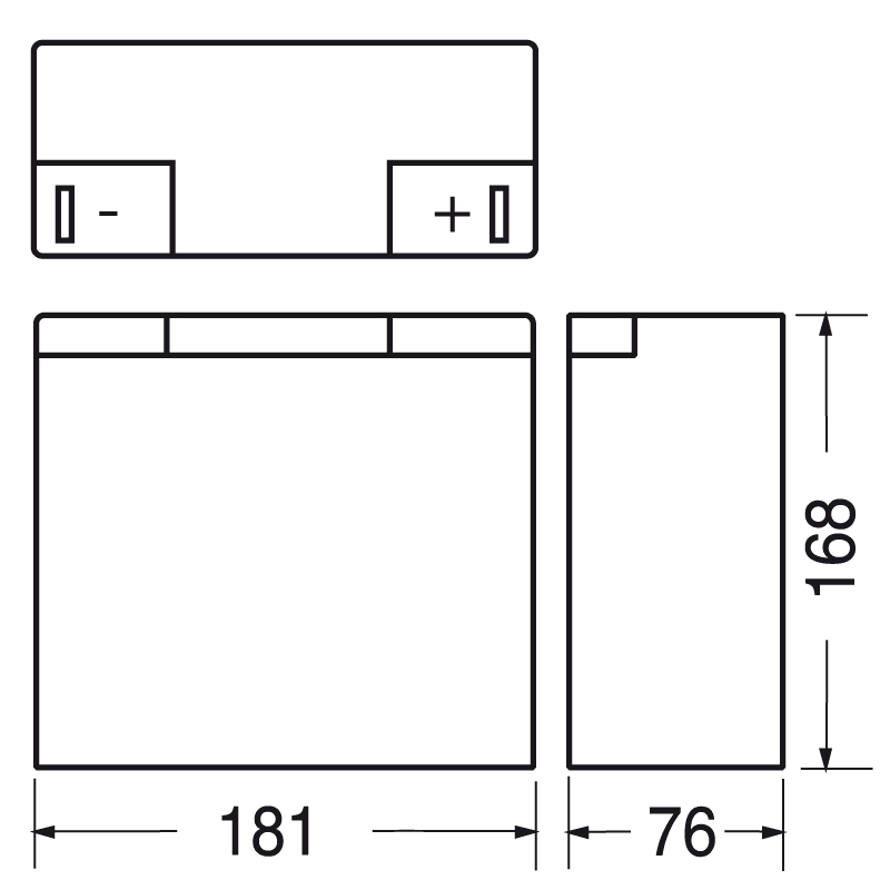 ELCART DISTRIBUTION - BATTERIA RIC.PIOMBO 12V 20 AH